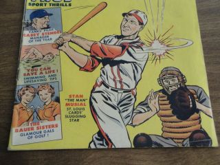 1950 BABE RUTH SPORTS COMIC BOOK OCTOBER 9 STAN MUSIAL BASEBALL COVER 3