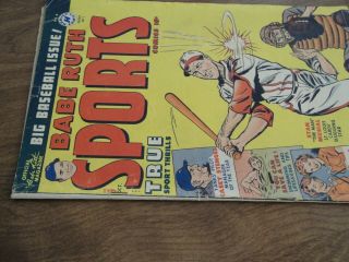 1950 BABE RUTH SPORTS COMIC BOOK OCTOBER 9 STAN MUSIAL BASEBALL COVER 4