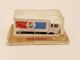 Vintage Majorette Pepsi Container Truck Saviem Diecast 1970s 1/64 Scale