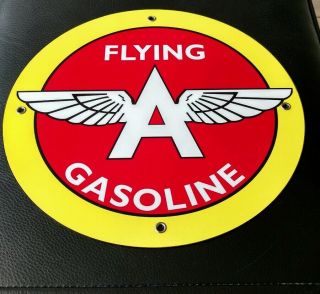 Flying A Motor Oil Gas Gasoline Sign