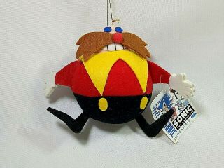 Sonic The Hedgehog Dr Eggman 5 " Stringy Plush Doll Vintage Japan Prize Sega 1991