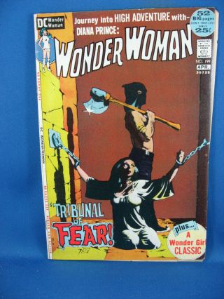 Wonder Woman 199 F Vf Jeff Jones Bondage Cover 1972