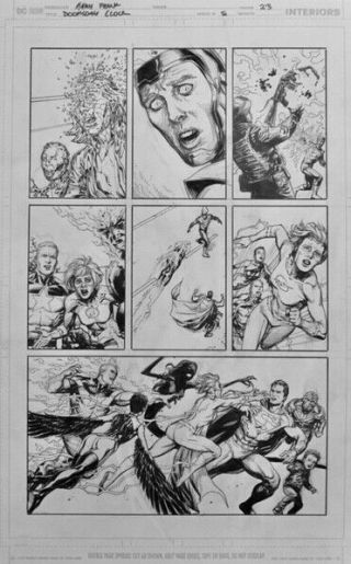 Gary Frank Doomsday Clock Comic Art 8 P23 Batman,  Watchmen,  Superman