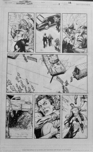 Gary Frank Doomsday Clock Comic Art 8 P24 Batman,  Watchmen,  Superman