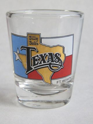 Liquor Shot Glass: Lone Star State Texas Flag Billy Bob 