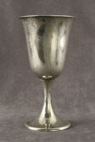 Vintage Solid Sterling Silver Line 272 Gorham Puritan 6.  5 " Tall Water Goblet