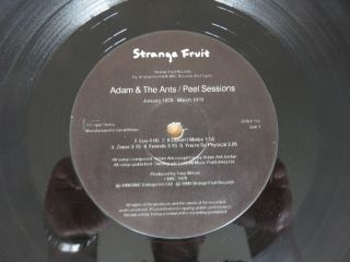 ADAM & THE ANTS Peel Sessions STRANGE FRUIT LP UK 1ST PRESSING SFRLP115 7