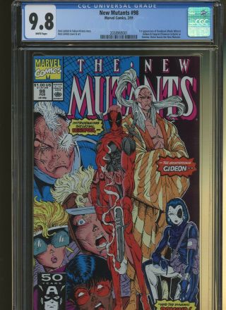 Mutants 98 Cgc 9.  8 | Marvel 1991 | 1st Deadpool,  Gideon & Copycat.