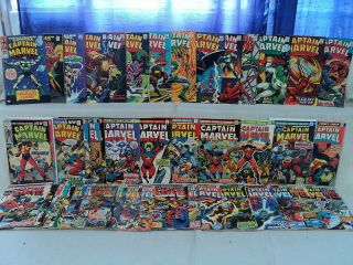 Captain Marvel 1 - 62 (miss.  25) Set 18 Thanos 1968 - 1979 Marvel Comics (s 11326