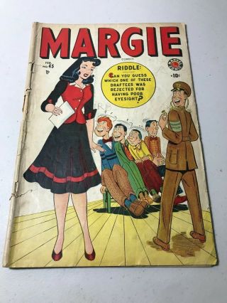 Margie 45 Comic Book (marvel,  1949) Golden Age,