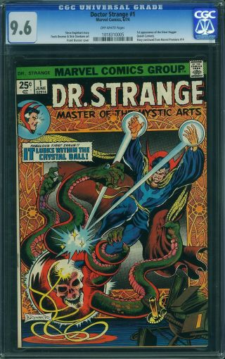 Doctor Strange 1 Cgc 9.  6 Nm,  2nd Highest Graded Premiere Issue Marvel Comics