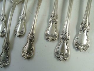 Vintage Sterling Silver Cream Soup Spoon Set Towle Old Master x8 300.  8 grams Old 3