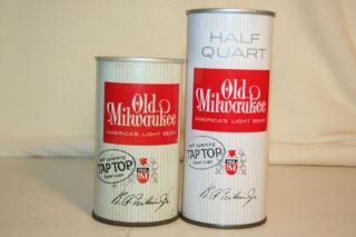 Old Milwaukee Beer 12&16 Oz " Tap Top " - Jos.  Schlitz Brewing Co. ,  Milwaukee,  Wi