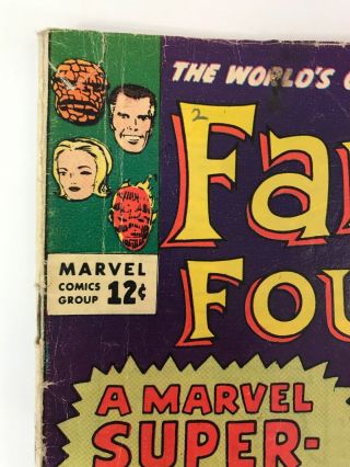 The Fantastic Four 25 Marvel Comics 1964 Jack Kirby VG Avengers Hulk Classic 2