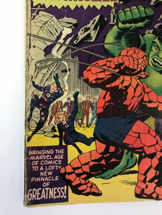 The Fantastic Four 25 Marvel Comics 1964 Jack Kirby VG Avengers Hulk Classic 4
