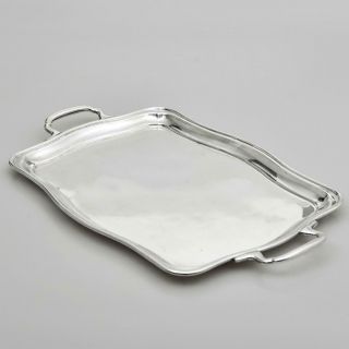 Elkington & Co England Silver Plated Rectangular Twin Handled Serving Tray Dish