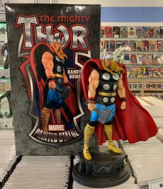 Bowen Designs The Mighty Thor Classic Statue (04/3000) Marvel 2007 Signed Sketch