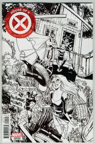 House Of X 1 Marvel Comics Hickman Party Sketch Variant Nm 9.  4 Or Better