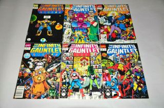 Infinity Gauntlet 1 2 3 4 5 6 Complete Set Thanos 1991