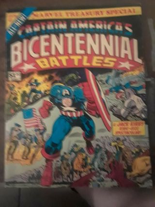Marvel Treasury Edition Captain America Bicentential Battles Jack Kirby Art 1976