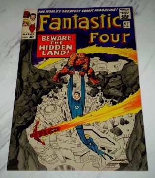 Fantastic Four 47 Nm,  9.  6 White Pages 1965 Marvel Silver Age