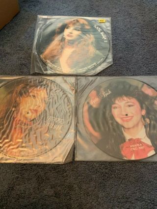 3 Kate Bush Picture Disc Interview 12 Inch Limited Editions