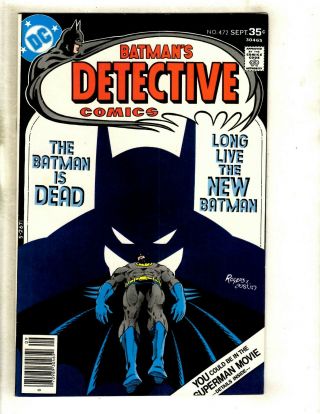 Detective Comics 472 Nm - Dc Comic Book Feat.  Batman Joker Catwoman Gotham Gk1