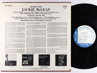 Jackie McLean - Jackie ' s Bag LP - Blue Note - BST 84051 Stereo VG, 2