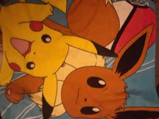 Pokemon Blanket Pikachu And Eevee