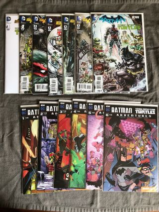 Batman Teenage Mutant Ninja Turtles 1 - 6 & Adventures 1 - 6 All Nm Never Read