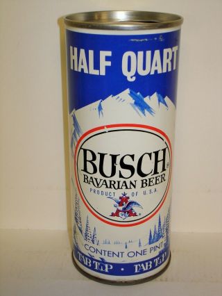 Busch Bavarian " Tab Top - Red Color Circle " (jacksonville) S/s 16oz Beer Can L763