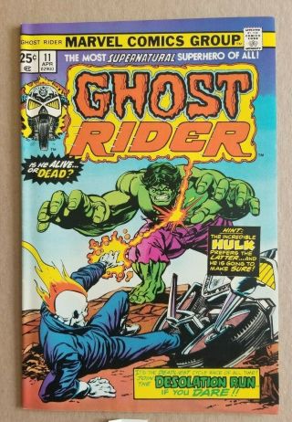 Ghost Rider Vol.  1 11,  Apr 1975,  Vfn,  /nm (mark 