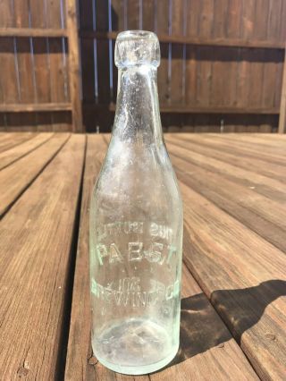 Pabst Brewing Co.  Antique Blob Top Pint Beer Bottle Milwaukee Wi.