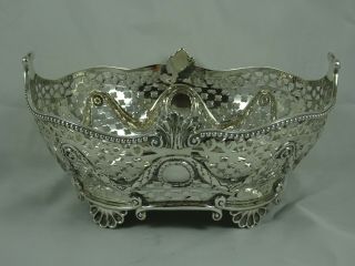 Stunning Solid Silver Victorian Fruit Dish,  1895,  288gm