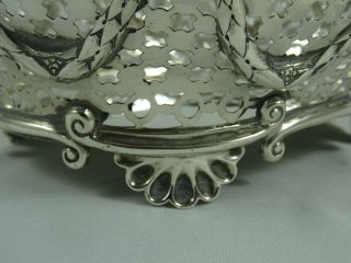STUNNING solid silver VICTORIAN FRUIT DISH,  1895,  288gm 6