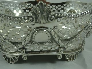 STUNNING solid silver VICTORIAN FRUIT DISH,  1895,  288gm 7