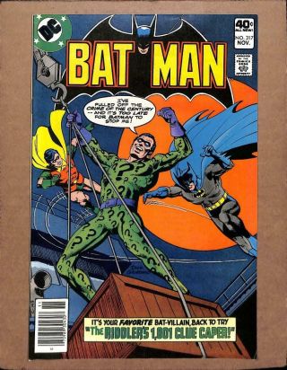 Batman 317 - Near 9.  2 Nm - Robin Justice League Of America Dc Comics