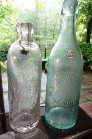 Reading,  PA - Hutch Soda (Liever) and Blob Beer (Schick & Fett) - Circa 1880 - 90 2