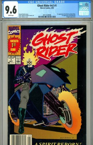 Ghost Rider V2 1 Cgc Graded 9.  6 - First Dan Ketch; 1st Deathwatch - Wp
