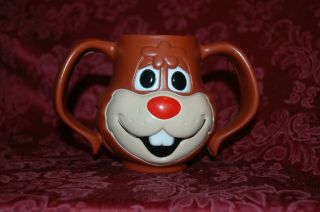 Vintage Nestle Quik Rabbit Mug,  2 - Handle Cup Choc.  Milk Quick Bunny Character