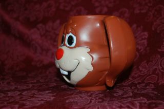 Vintage Nestle Quik Rabbit Mug,  2 - handle Cup Choc.  Milk Quick Bunny Character 2