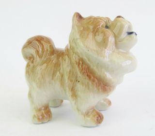 Miniature Porcelain,  Hand Painted Chow Chow Dog Figurine