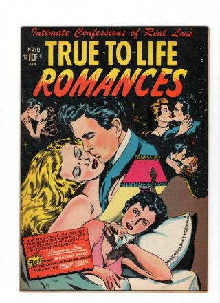 True To Life Romances 10,  Jan 1952 Very Fine, .