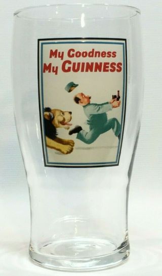 Authentic My Goodness Guinness Pint Glass - John Gilroy Guinness Museum Dublin