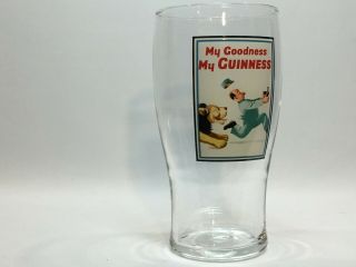 Authentic My Goodness Guinness Pint Glass - John Gilroy Guinness Museum Dublin 5