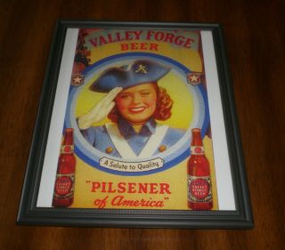 Valley Forge Beer Framed Ad Print - Pilsener Of America