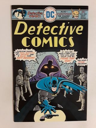 Detective Comics 452 (vf,  8.  5) 1975 Ernie Chua Art; Hawkman Back - Up Story