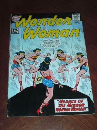 Wonder Woman 134 (1962) Fine (6.  0) Cond.  Mirror Menace,  Wonder Girl Story