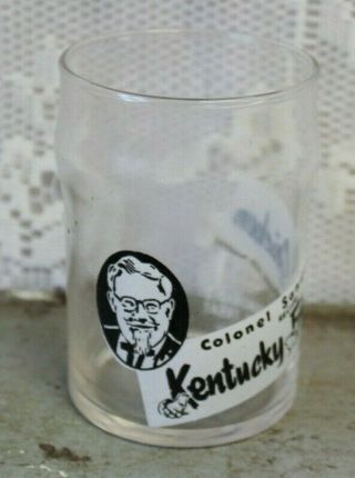 Rare Vintage 1954 Colonel Sanders Kentucky Fried Chicken 4 " Restaurant Glass