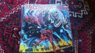 Iron Maiden Ultra Rare Number Of The Beast Peru Album Pressing